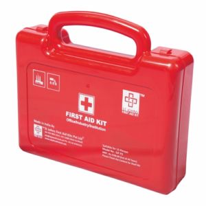 First Aid Kit for office school and institute plastic cabinet medium