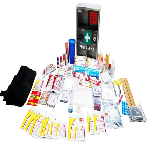 Stainless steel first aid kit